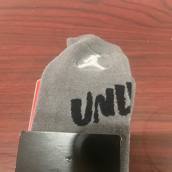 Jordan Legacy, Crew Socks, Grey, Black & White, 1 Pair - Picture 6 of 8